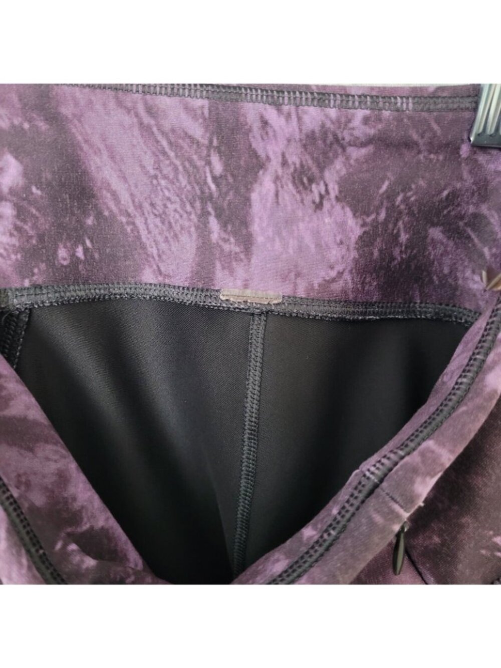 Calia by Carrie Underwood Leggings Womens Size XS Purple Rouched Cropped Workout - Picture 7 of 7